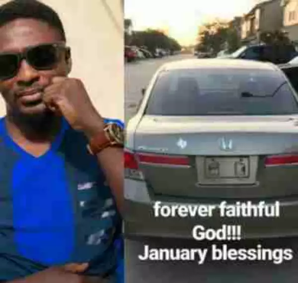 "January Blessing!": Actor Adeniyi Johnson Acquires A New Ride